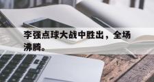 GOGO体育官网-李强点球大战中胜出，全场沸腾。